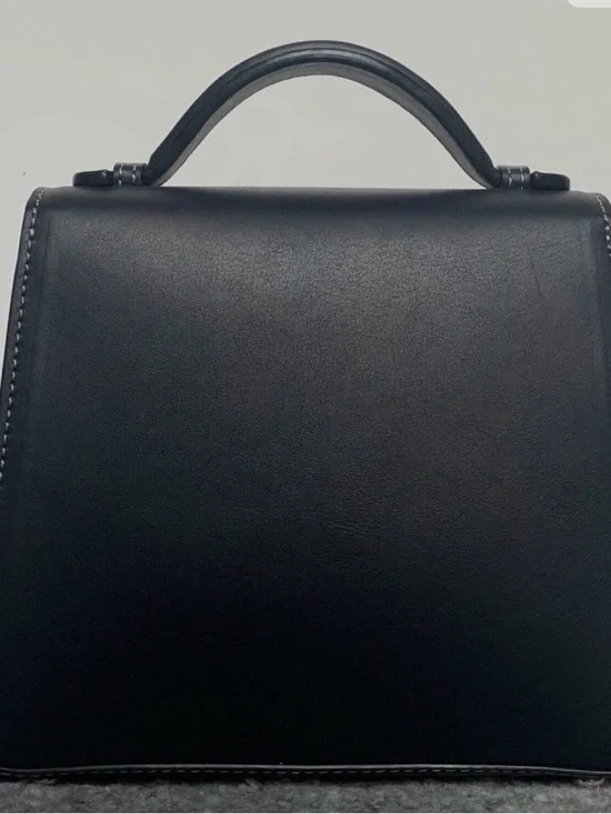 HUNTING SEASON THE SMALL TOP HANDLE BAG IN NAPPA LEATHER, BLACK - Picture 4 of 6